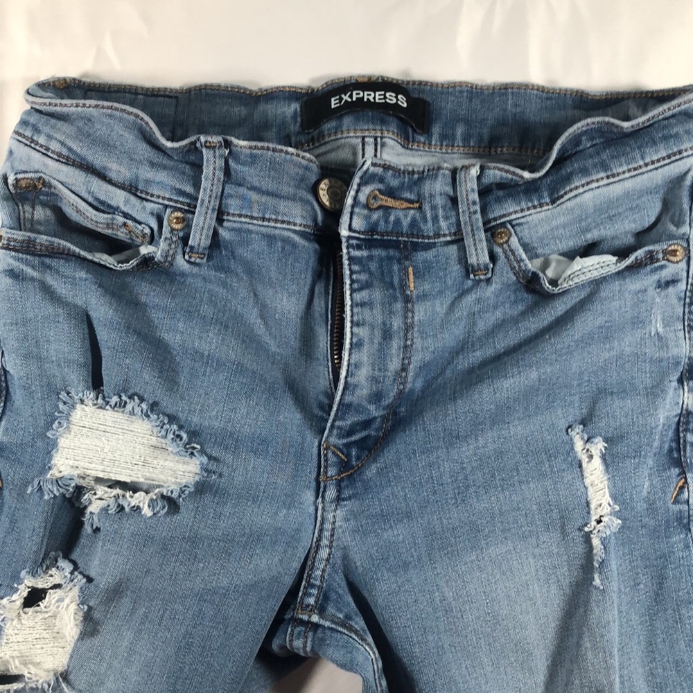 Express Women Ankle Legging Mid Rise Jeans Size 8R